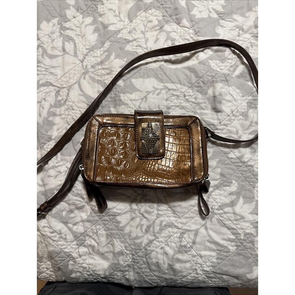 MC Marc Chantal Cross Body - Preowned Two Tone Brown Gold